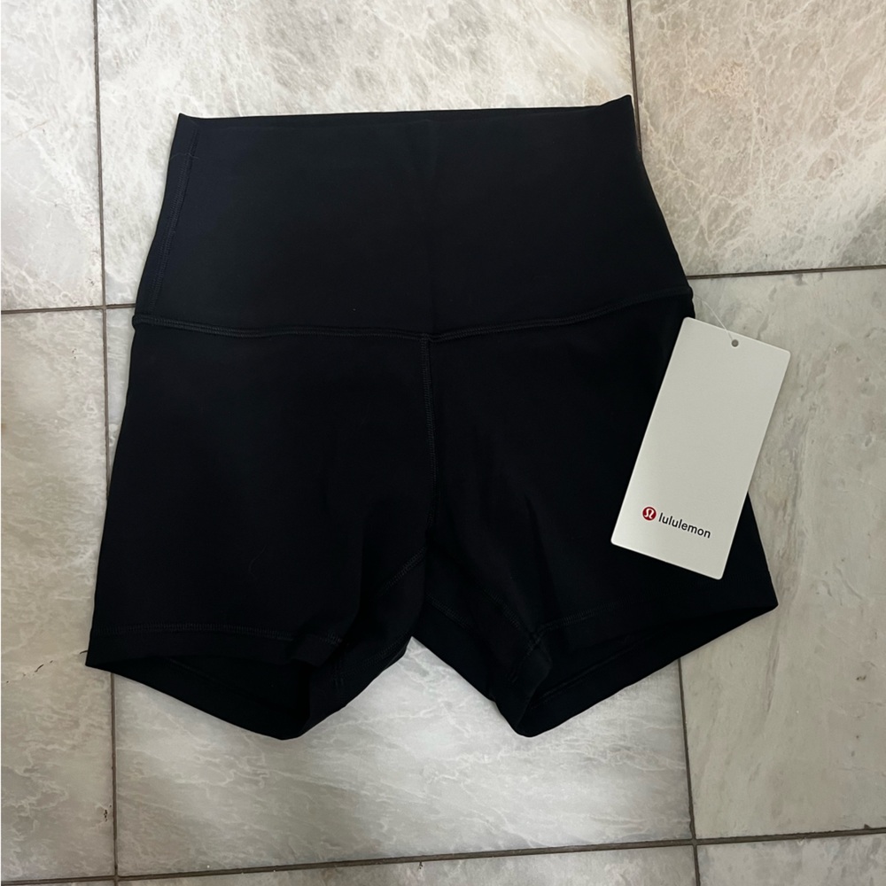 Lululemon Black Align Shorts 4 inch